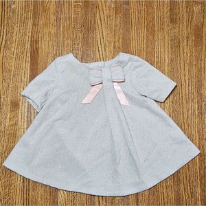 Tahari Herringbone Bow Dress Baby Girl 6-9 Months